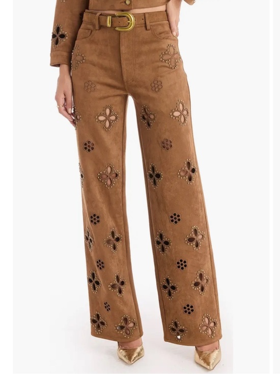Noli Pants - The Noli Shop Kaia Suede High Rise Jean
